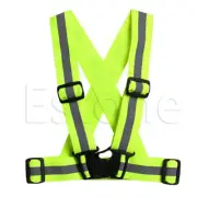 Kids Adjustable Safety Security Visibility Reflective Vest Gear Stripes for