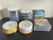 241 Disks Total Bulk CD DVD Some Sealed In Brand New Container Memorex 4.7GB