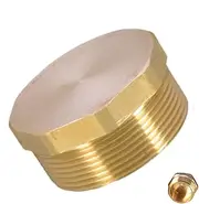 NPT Plug | Carbon Steel NPT Connector - Water Pipe Plug, Blanking Plug Fitting, Portable Port Plug for Brass Socket Fitting Manifold Nut