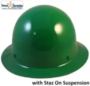 MSA Skullgard Full Brim Hard Hat with STAZ ON Suspension - Green