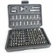 Security Screwdriver Bit Set Torx Phillips Pozi Screw Bits Chrome Vanadium 100pc