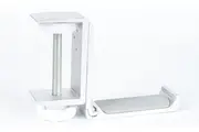BOOC Foldable Headphone Stand Hanger Holder Aluminum Headphones Headset Clamp Hook Under Desk Space Save Mount Fold Upward Not in Use, Universal for All Headphones, Silver