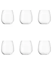 10 Strawberry Street Set of 6 Ducal Glassware: Stemless Wine
