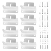 MOBI 8x Solar Panel Mounting Z Bracket Aluminium for Caravan Roof Wall Mount