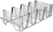 MAGICLULU 1Pc Stainless Steel Taco Holder Stand for Food Display Compact Taco Rack for Tacos Burritos and Sandwiches for Restaurants and Home Use