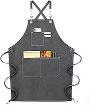 Heavy Duty Barista Apron – Adjustable, Durable Work Apron for Baristas, Chefs, and Wait Staff – Unisex Design for Men and Women