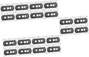 Cassette Tapes Blank 20 Pcs Blank Audio Tape Cassette Tapes Cassettes Blank Red Cassette Tape Blank Cassette Audio Cassette Replacement Recording Clear Tape Empty Audio Tapes Black Plastic