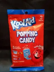 Kool-aid Popping Candy Tropical Punch Cherry Grape 3 flavors per Pack