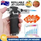 Refillable Butane Gas Blow Torch Jet Lighter Soldering Gun Adjustable Flame AU
