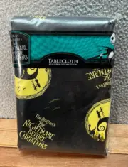 Disney The Nightmare Before Christmas Tablecloth 60" x 84" Square Halloween