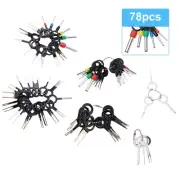 78x Car Electrical Terminal Plug Wiring Connector Pin Extractor Removal Key Tool