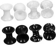 [TOVINANNA] Set of 8 Silicone Ear Gauges Double Flared Tunnels Stretching Jewelry for Ears Comfortable for Women