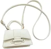 [Generic] Mini Crossbody Handbag Women Mini Handbag Clutch Cute Mini Trendy Bag Top Handle PU Leather Shoulder Bag