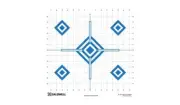 Caldwell 16 Blue Paper Target, 1 Grid, Multiple Shooting Zones - #cald-pt16sb