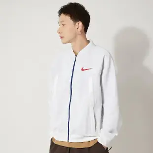 【NIKE 耐吉】AS M NSW JKT MEDIA ZERO 男裝 白色 運動 休閒 立領 長袖 外套 CW0301-100