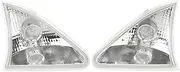 Car Front Corner Light (Without Bulbs), 1 Pair Front Corner Light 2518200956 Left Right Position Parking Lamp Replacement for Benz R‑Class W251 2005–2010