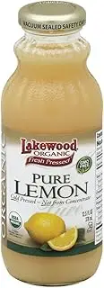 Lakewood Organic Pure Lemon Juice, 370ml
