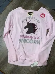 Kohl’s Girls modern lux xl 16 14 12 ? unicorn Christmas rev sequin sweatshirt