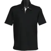 Oakley Divisonal Polo Mens Size S Small Blackout Plain Black Regular Tee Shirt