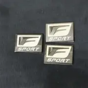 3x Fender Midium Glossy Black F-SPORT Metal Sticker Emblem Decal Badge SUV Turbo (for: Porsche)