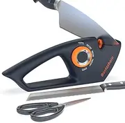 5 in 1 Adjustable Knife Sharpener, Premium Handheld Kitchen Knife Sharpeners Help Repair, Restore, Polish Blades Sharpening Tool Works for Pocket Knife Chefs & Serrated & Bread Knife, Scissors
