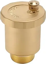 Watflow G3/4" Brass Automatic Diaphragm Air Vent Valve - High-Temperature Leak-Proof Unidirectional Float Valve for HVAC and Exhaust Systems