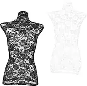 2 pcs Decorative Lace Covers for Female Mannequins Lace Models Elegant Textured Friendly for Display and Decoration
