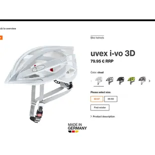 德國 UVEX i-vo 3D 安全帽 MADE IN GERMANY (德國製) 現貨