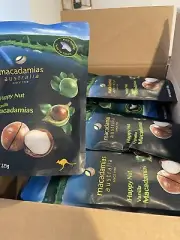 1 Cartons ( 20 Packs) Macadamias Australia Happy Nut Dry