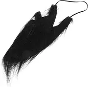 Party Fake Mustache Men Beard Trimmer Beard Care Kit Wax Beard Brush Beards Wig Beard Comb for Men Beard Scissors Fake Beard Costume Facial Hair Funny Beard Prop Flannel Brown
