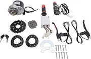 Oreilet Gear Reduction Motor Kit, 12V 350W Forward and Reverse Design, DIY Modification with Controller, Sprocket, Chain, Key, Brake Handles for Electric Scooter