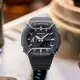 【CASIO 卡西歐】G-SHOCK 附加 金屬防撞保護器/農家橡樹系列/45mm/灰黑(GA-2100PTS-8A)