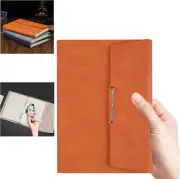 A5 Refillable Journal Lined 200 Pages Handmade PU Writing Notebook Diary Brown
