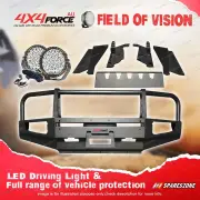4X4FORCE Armor Bullbar Guard Plate 3 LOOP Light for Nissan Patrol Y61 05-on