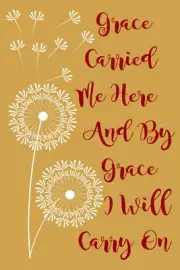 STENCILITEM 8905 AK 12"x18"- GRACE CARRIED ME HERE -REUSABLE STENCILS