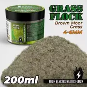 GSW Grass Flock - Brown Moor Grass 4-6mm (200ml high electrostatic flock)