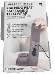 Sharper Image Calming Heat Massaging Flexi Wrap-FREE SHIPPING!