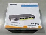 Netgear GS108PP-100EUS 8-Port Gigabit Ethernet High-Power PoE+ Unmanaged Switch