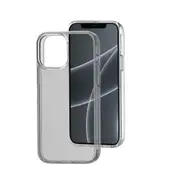 iPhone 14 Clear Shockproof Case Cover with Drop Protection - Tough Build, Scratch Resistant, Wireless Charging Compatible - Clear Black