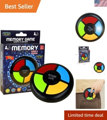 Color Memory Game with Lights & Sounds – Handheld Electronic Fun for Kids
