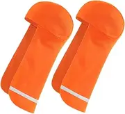 [Abaodam] 2Pcs Reflective Skull Caps Cooling Sun Shade Hat with Neck Shield for Outdoor Activities Unisex Design Breathable Material for Sun Protection During Cycling Fishing Orange