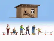 NOCH N Scale On the Farm (building & figures)