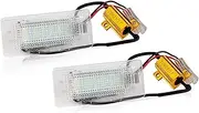 UVNBSO 2PCS Light Number License Plate Light Lamp, for VW,for Golf V Plus, for Passat 3C B6 2009-2011 B7, for Touran, for Touareg, for Polo, 6R, for Sharan, for Jetta 12V License Plate Light