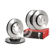 4x Brembo Front+Rear Slotted Brake Rotors for Zhonghua Junjie Cross FRV A1 FSV