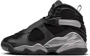 [Jordan] Big Kid's 8 Retro WNTR Black/Gunsmoke-Metallic Silver (FN5190 001), Black/Metallic Silver/Gunsmoke, 7 Big Kid