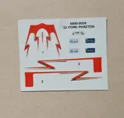 AMT 1/25 1932 FORD PHAETON DECAL SHEET