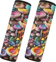 GAIREG Colorful Small Mushrooms Stroller Strap Covers Shoulder Strap Pad