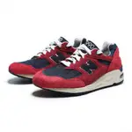 S.G NEW BALANCE 990V2 M990AD2 紅 深藍 男款 麂皮 網眼鞋面 復古 休閒 運動 慢跑鞋