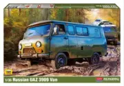 Academy 1/35 Russian UAZ 3909 Van Truck Retro Car Zvezda Plastic Model Kit 13552
