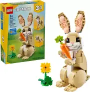 LEGO Creator 3 in 1 Cute Bunny Toy - Building Toy Set with 3 Build Options, Bunn